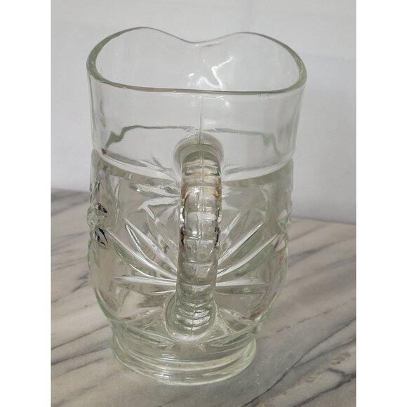 Vintage Anchor Hocking Pint Pitcher Early American Prescut Hobstar Design EAPG C - Picture 8 of 8